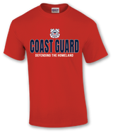 Coast Guard Mens Defending Homeland Short Sleeve T-Shirt