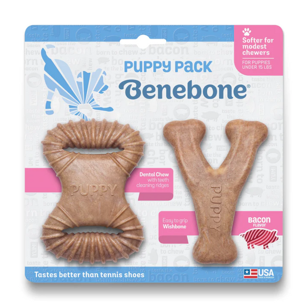 Benebone Puppy Dental Chew Dog Toy - 2 Pack