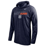 Coast Guard Nike Mens Dri-Fit Cotton Long Sleeve Hoodie Sweatshirt