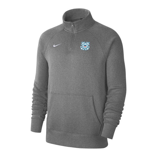 Coast Guard Nike Mens Club Fleece 1/4 Zip Sweatshirt