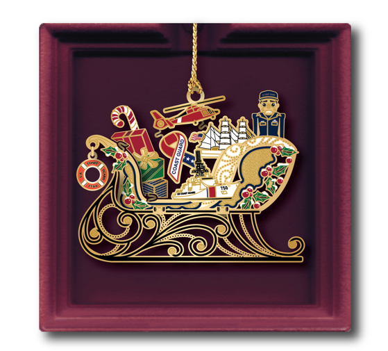 Coast Guard ChemArt Ornament - Sleigh