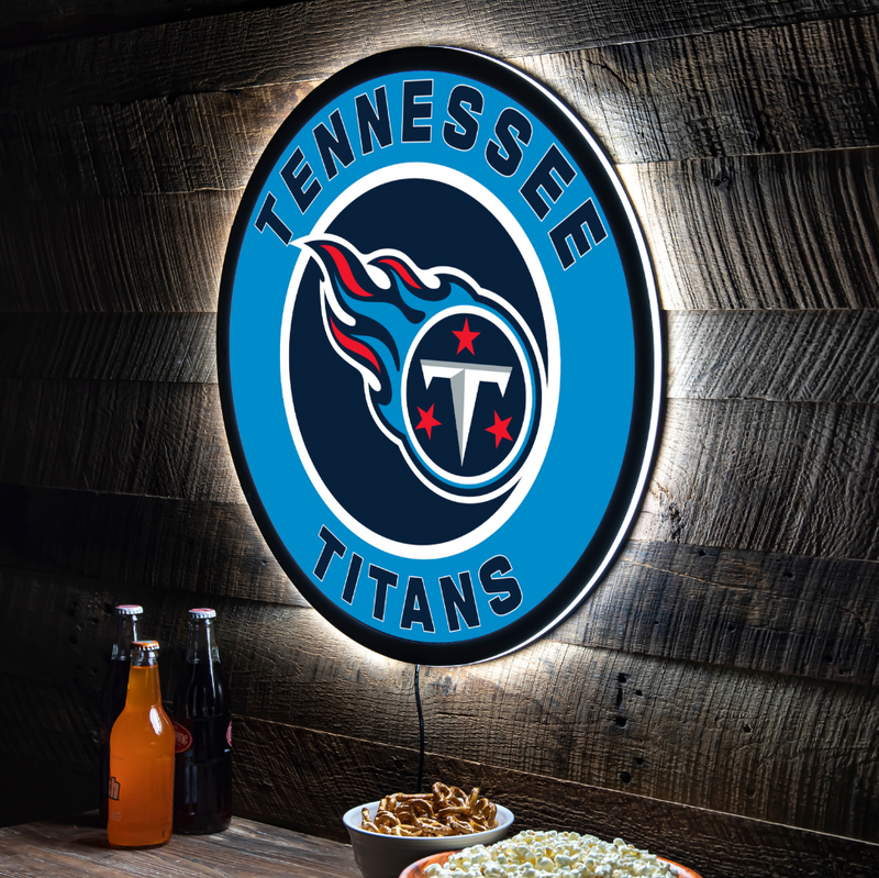 Evergreen Tennessee Titans Round 23" LED Lighted Sign
