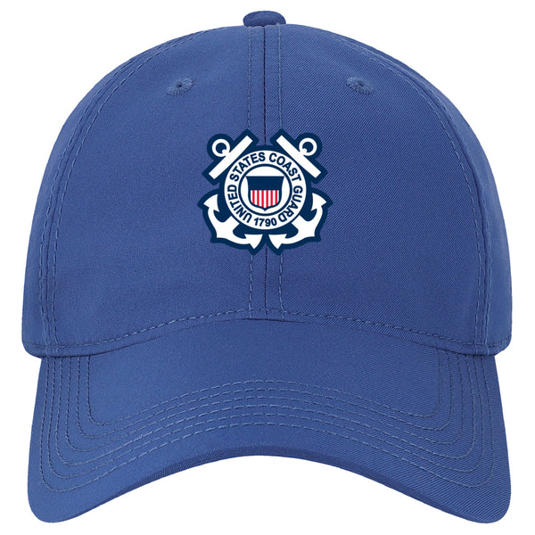 Coast Guard Emblem Cool Fit Adjustable Cap