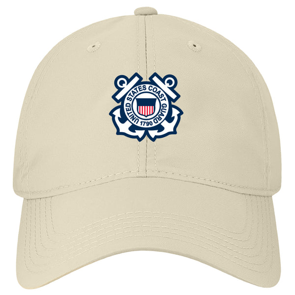 Coast Guard Emblem Cool Fit Adjustable Cap