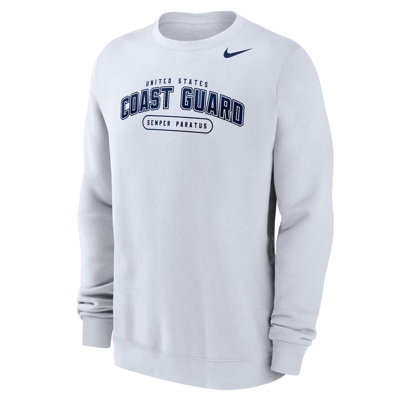 Coast Guard Nike Mens Basic Club Fleece Crewneck Sweatshirt