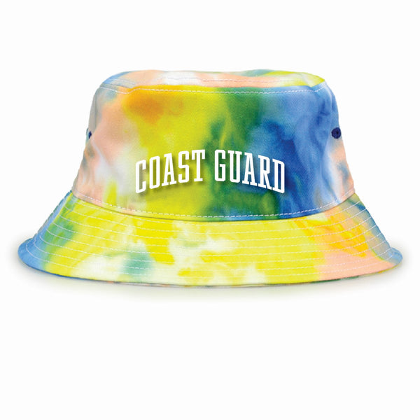 Coast Guard Sunrise Tie-Dye Bucket Hat