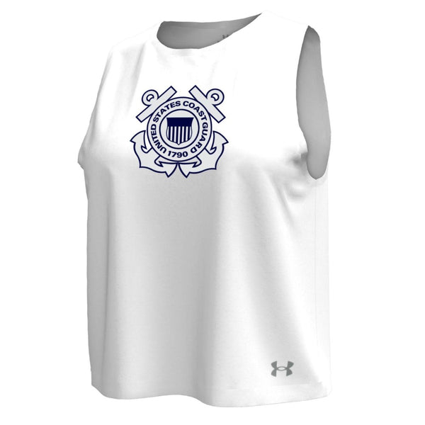 Coast Guard Under Armour Womens SP24 Gameday MTO Tank Top