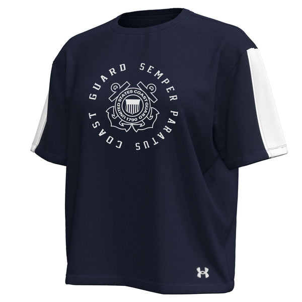 Coast Guard Under Armour Womens SP24 Gameday Challenger Short Sleeve T-Shirt