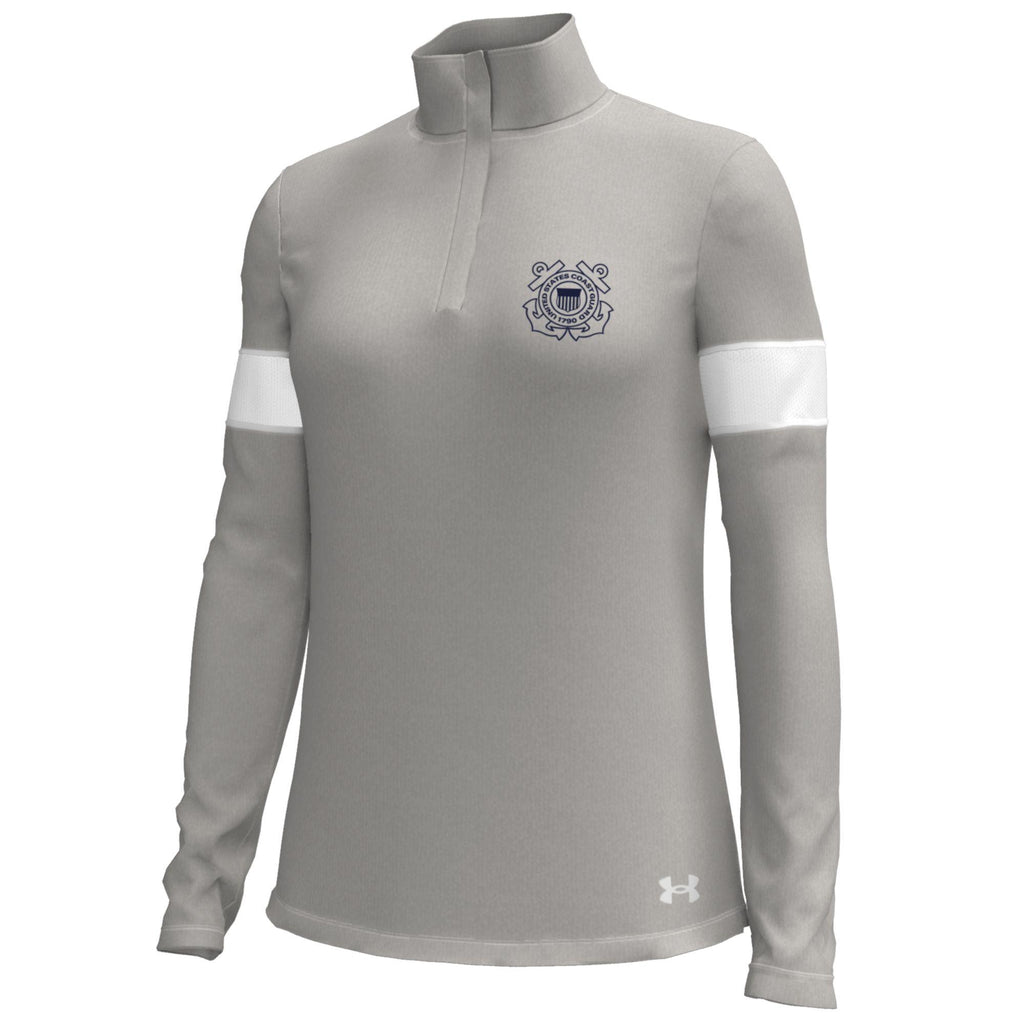 Coast Guard Under Armour Womens SP24 Gameday Challenger 1/4 Zip