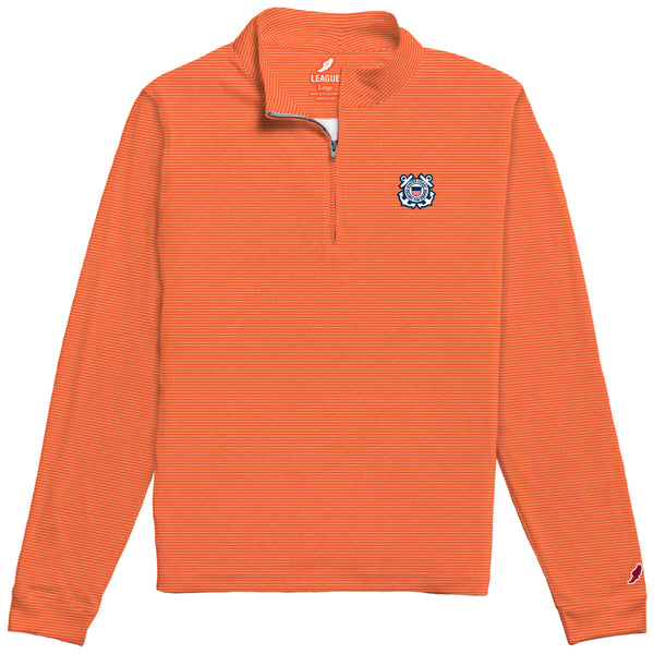 Coast Guard Mens Saturdays 1/4 Zip Fleece Long Sleeve Sweater