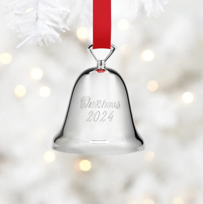 Lenox Reed and Barton 2024 Annual Silverplate Christmas Bell