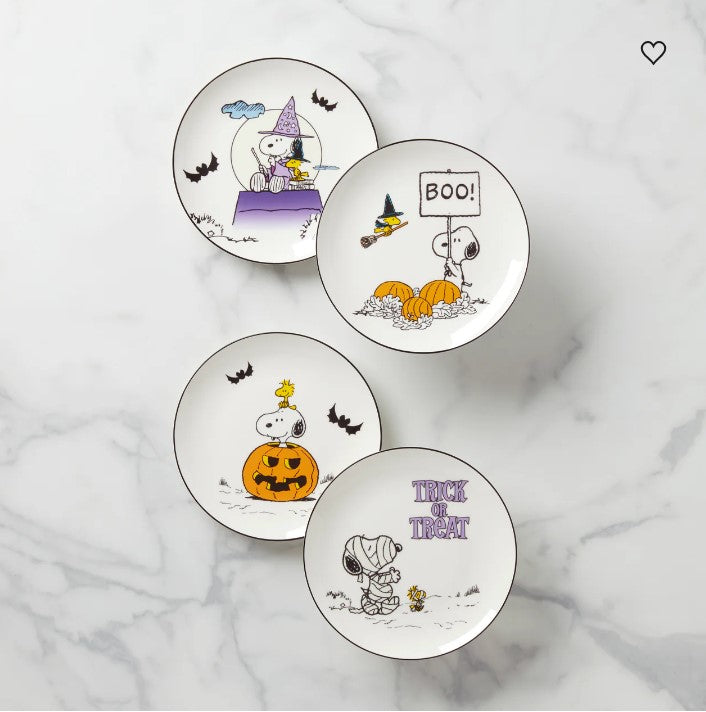 Lenox The Great Pumpkin Accent Plates-Set of 4 Assorted