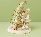 Lenox Merry Grinchmas Trimming The Tree Light-Up Figurine