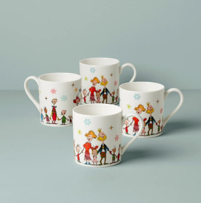 Lenox Merry Grinchmas Mugs, Set of 4