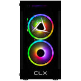 CLX SET Gaming Desktop - AMD Ryzen 7 5700X 3.4GHz 8-Core Processor, 16GB DDR4 3600 Memory, GeForce RTX 4060 Ti 16GB GDDR6 Graphics, 2TB NVMe M.2 SSD, WiFi, Black, Windows 11 Home 64-bit