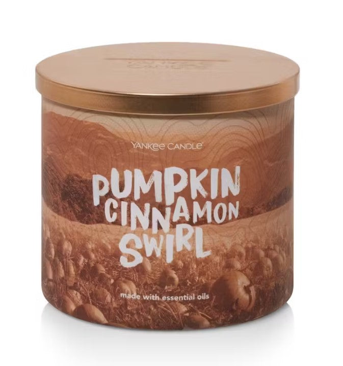 Yankee Candle Pumpkin Cinnamon Swirl 3 Wick Candle