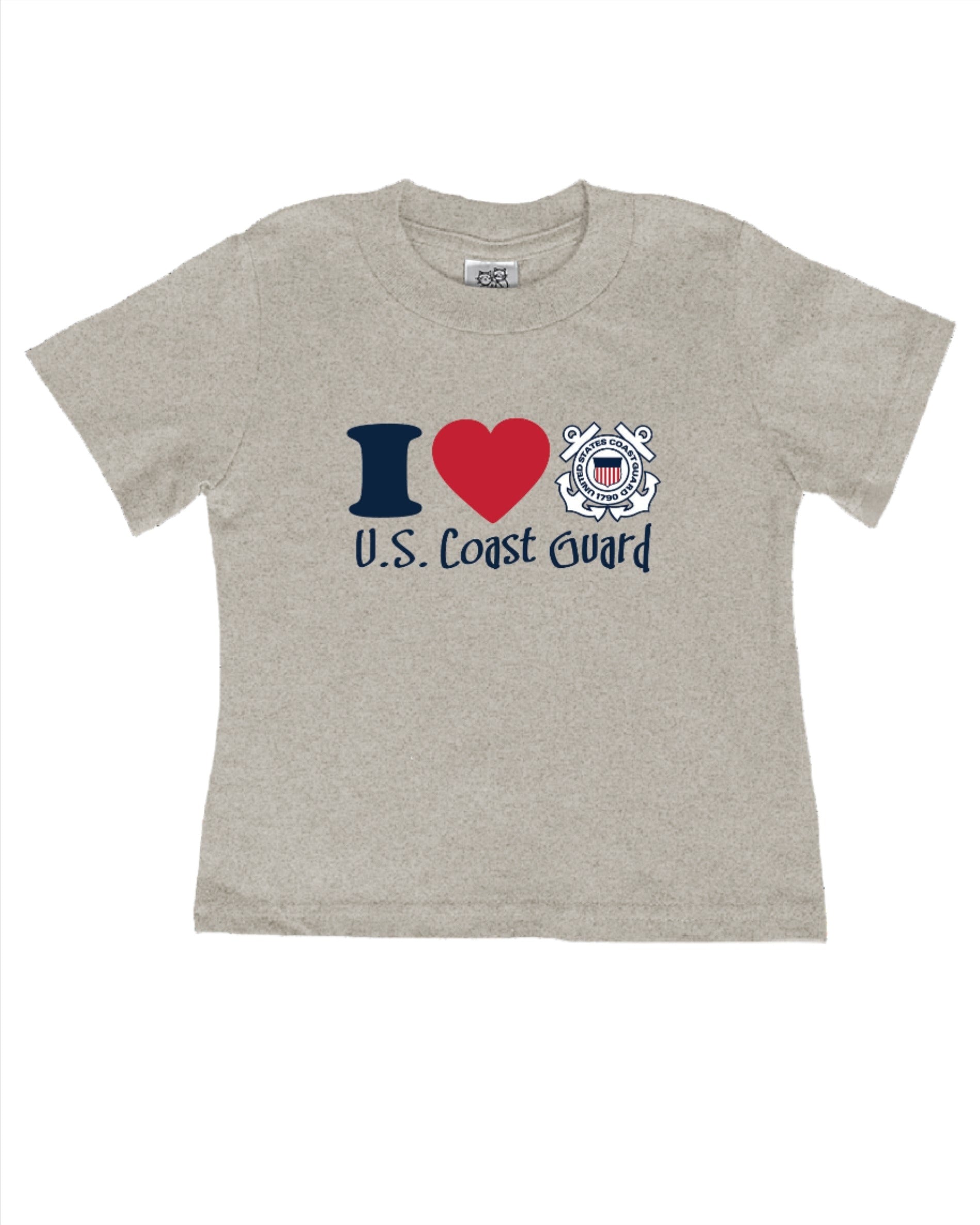 Coast Guard Toddler Short Sleeve T-Shirt - I Love CG