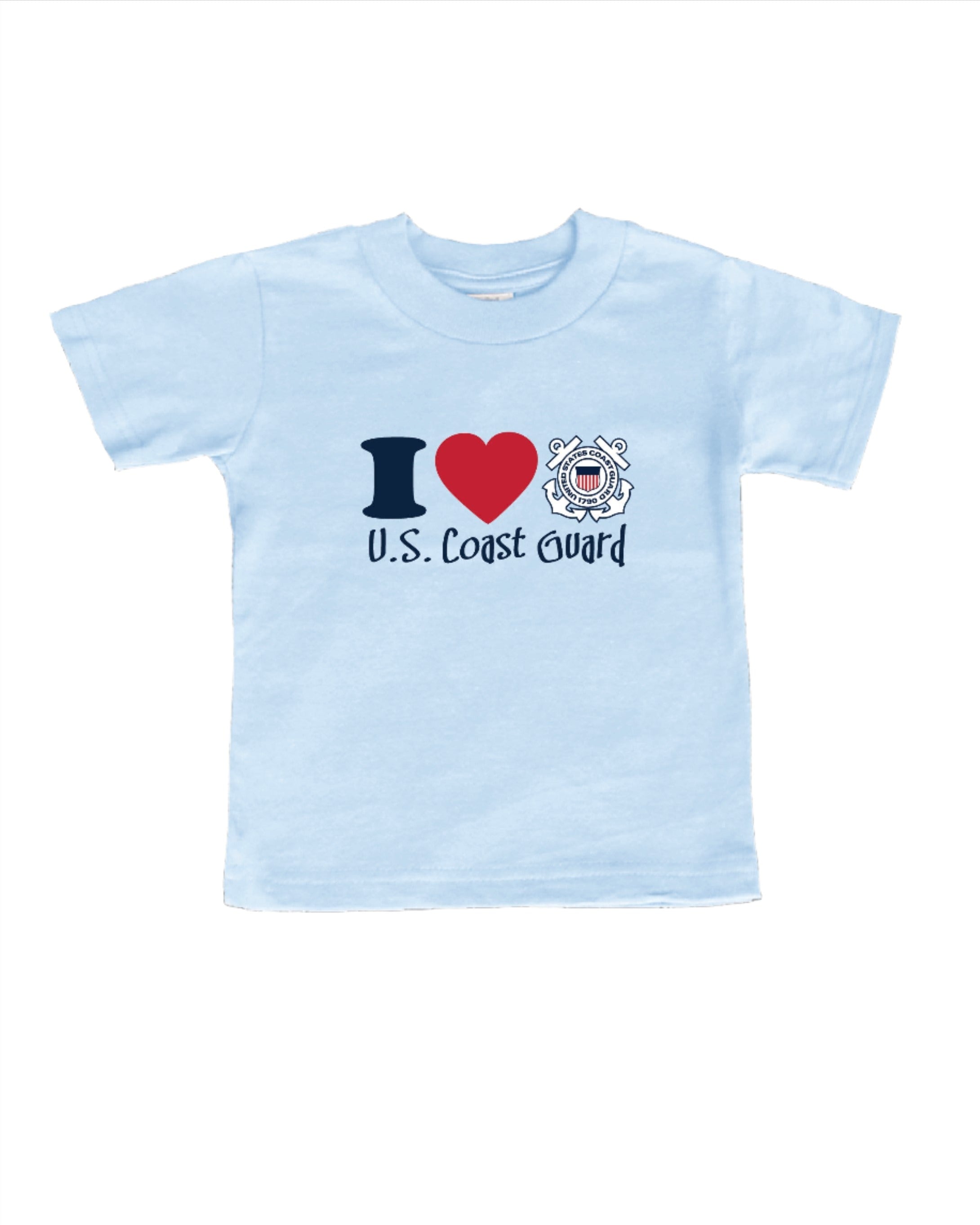 Coast Guard Toddler Short Sleeve T-Shirt - I Love CG