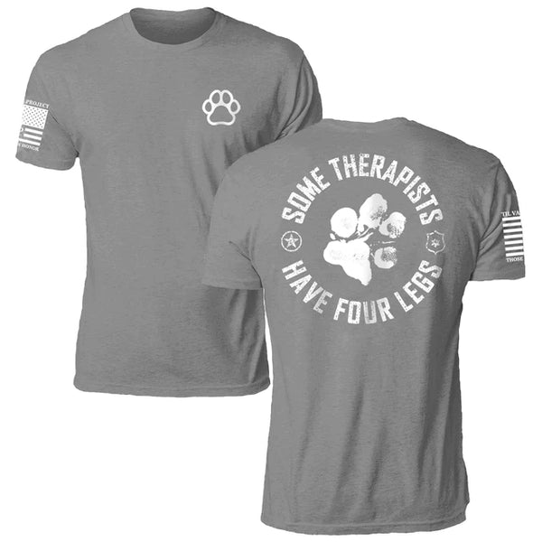Til Valhalla Project Mens Some Therapists Have Four Legs Short Sleeve T-Shirt