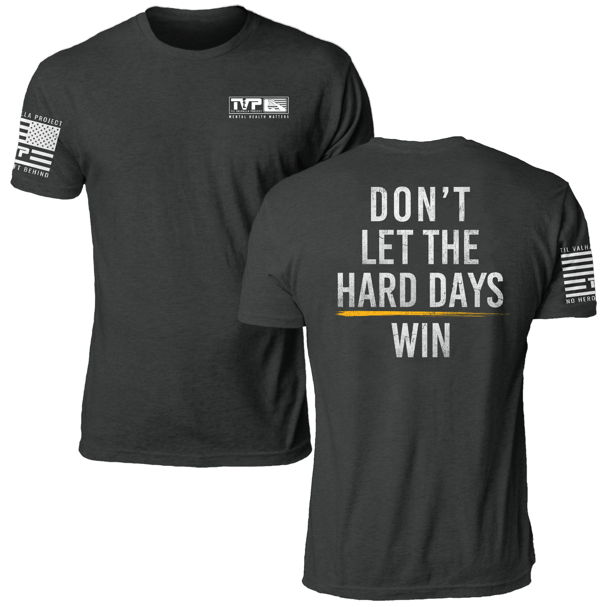 Til Valhalla Project Mens Hard Days Short Sleeve T-Shirt