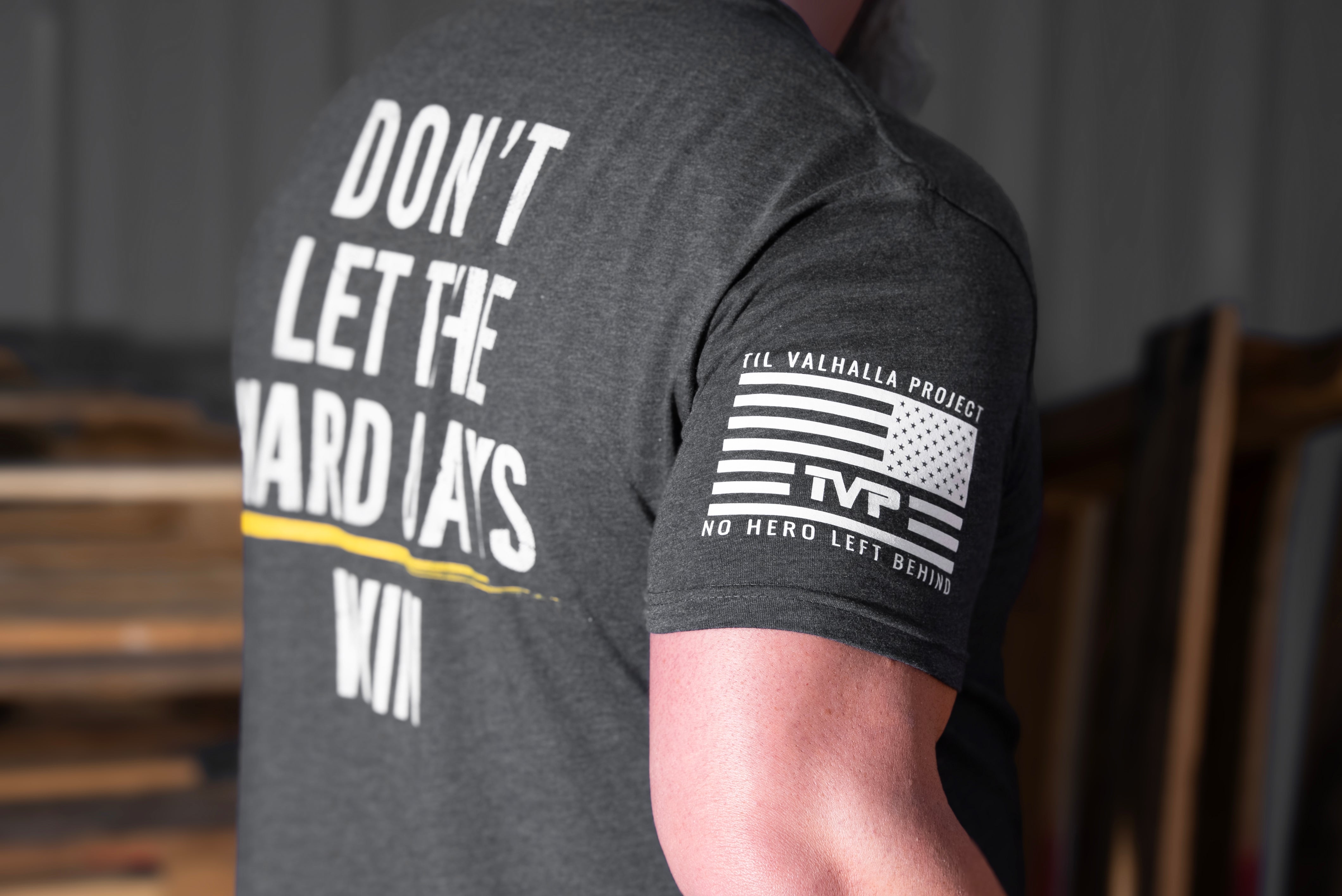 Til Valhalla Project Mens Hard Days Short Sleeve T-Shirt