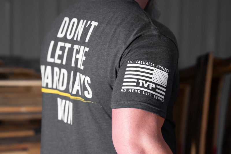 Til Valhalla Project Mens Hard Days Short Sleeve T-Shirt