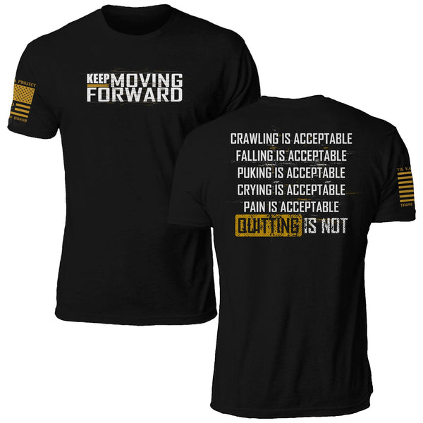 Til Valhalla Project Mens Keep Moving Forward Short Sleeve T-Shirt