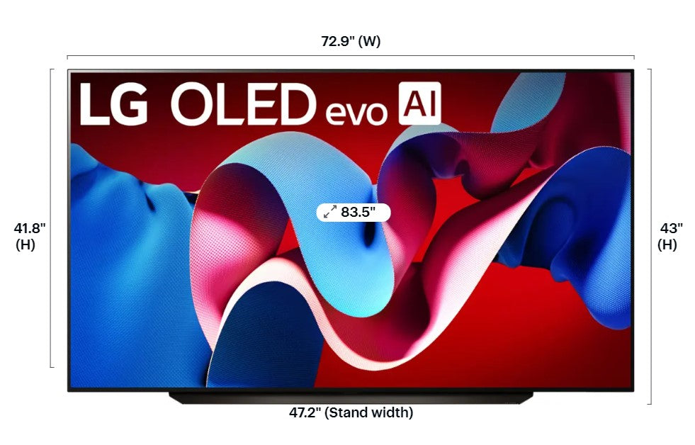 LG 83" Class C4 Series OLED evo 4K UHD Smart webOS TV