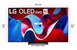 LG 77" Class C4 Series OLED evo 4K UHD Smart webOS TV