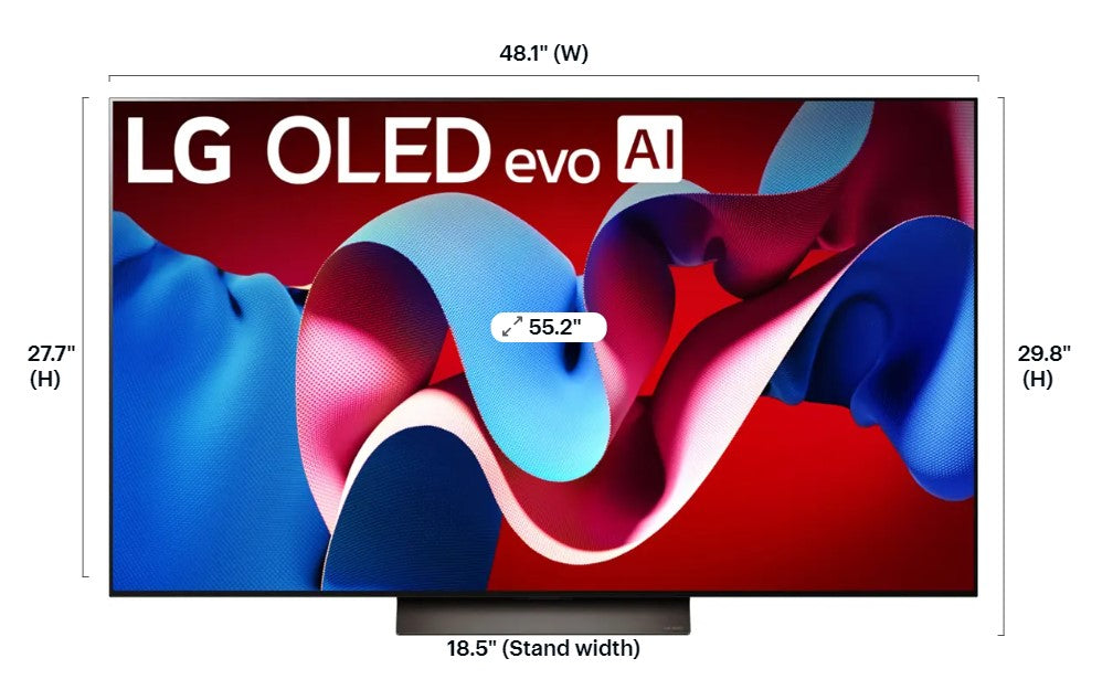 LG 55" Class C4 Series OLED evo 4K UHD Smart webOS TV