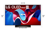 LG 48" Class C4 Series OLED evo 4K UHD Smart webOS TV