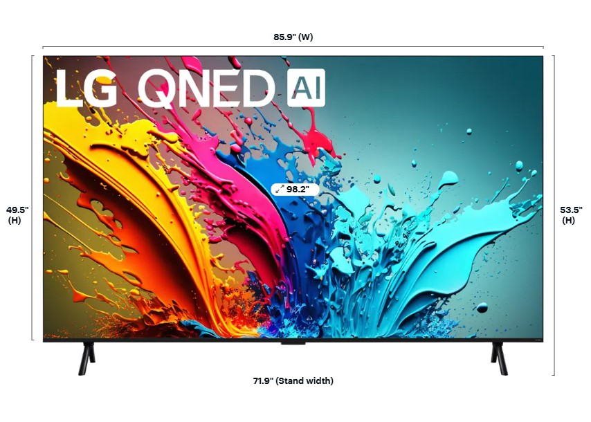 LG 98" Class QNED 4K LED QNED89T series TV with webOS 24