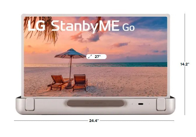 LG StanbyME Go 27” Class LED Full HD Smart webOS Touch Screen