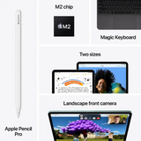 Apple 11-Inch iPad Air M2 Chip Built For Apple Intelligence Wi-Fi + Cellular 512GB - Purple
