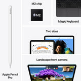 Apple 13-inch iPad Air M2 chip Built for Apple Intelligence Wi-Fi + Cellular 256GB