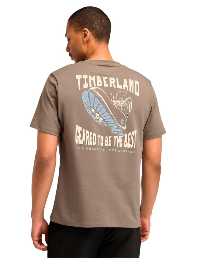 Timberland Men's Work Inspired Back Graphic Short Sleeve T-Shirt