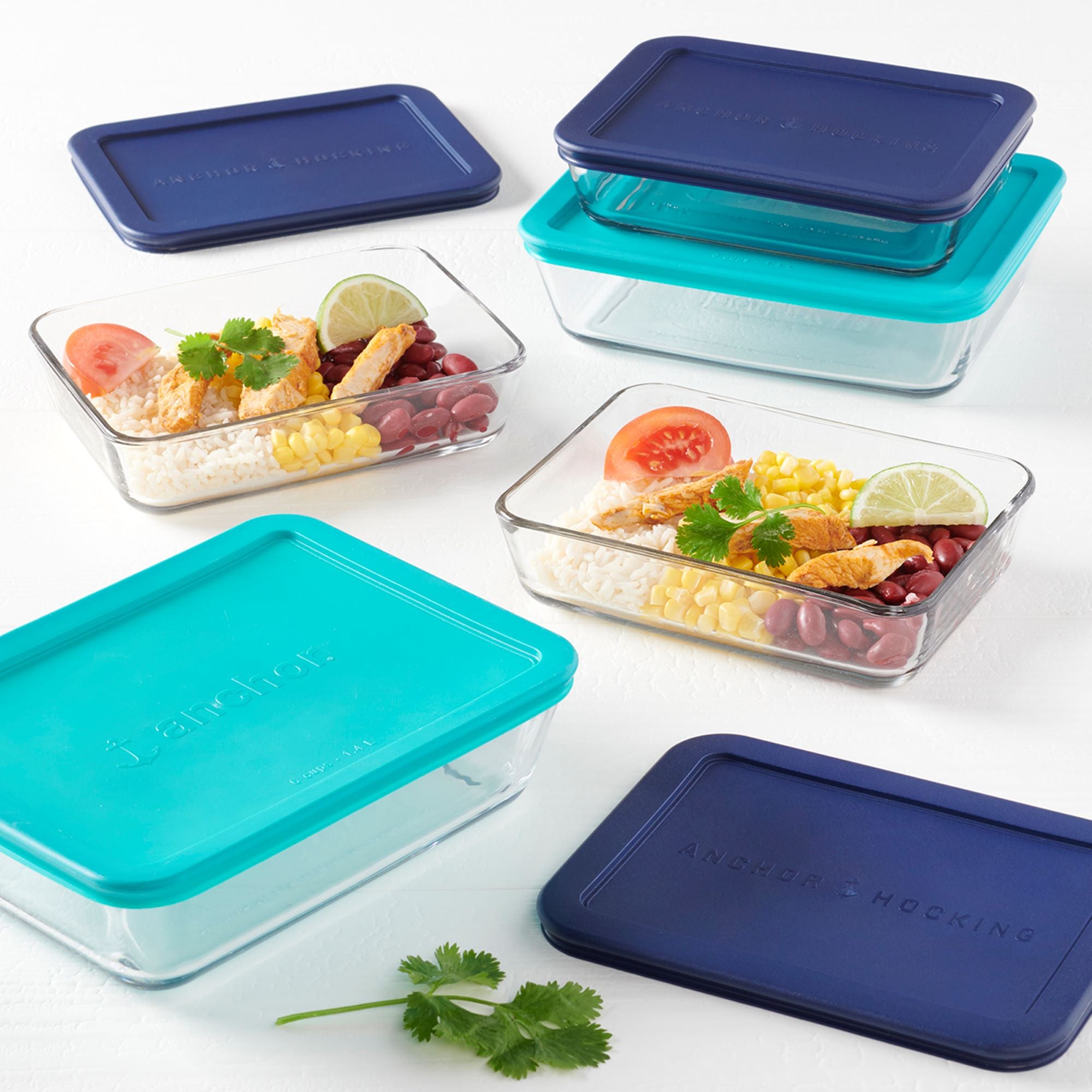 Anchor Hocking 10 PC Food Storage With SnugFit Lid