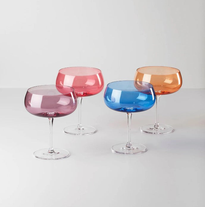 Lenox Oneida True Colors Cocktail Glasses - 4pc Set