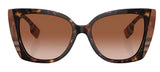 Burberry Womens BE4393 Meryl Sunglasses - Dark Havana/Check Brown - Brown Gradient