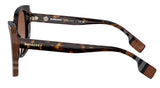 Burberry Womens BE4393 Meryl Sunglasses - Dark Havana/Check Brown - Brown Gradient