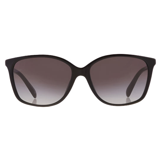 Coach Womens Non-Polarized Square Sunglasses - Black/Grey Gradient