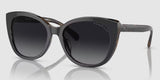 Coach Women's CH566 Polarized Sunglasses - Black/Dark Tortoise/Grey Gradient