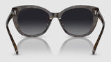 Coach Women's CH566 Polarized Sunglasses - Black/Dark Tortoise/Grey Gradient