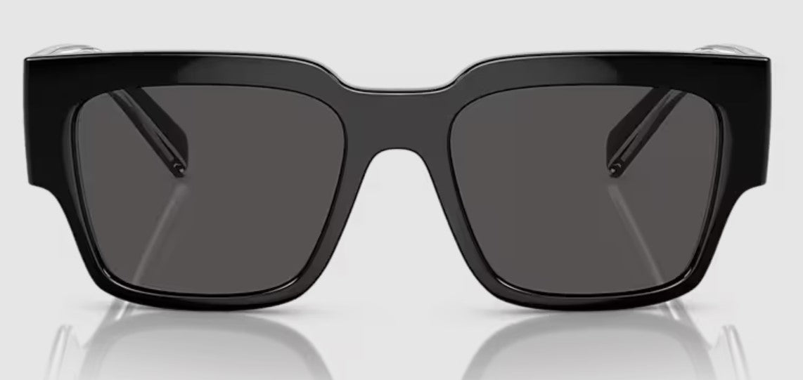 Dolce & Gabbana Mens Square DG6184 Polarized Sunglasses - Black/Dark Grey