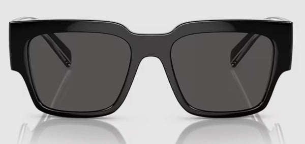 Dolce & Gabbana Mens Square DG6184 Polarized Sunglasses - Black/Dark Grey