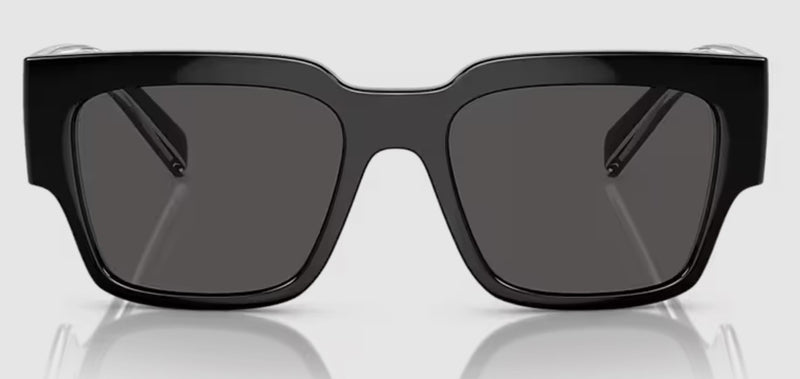 Dolce & Gabbana Mens Square DG6184 Polarized Sunglasses - Black/Dark Grey