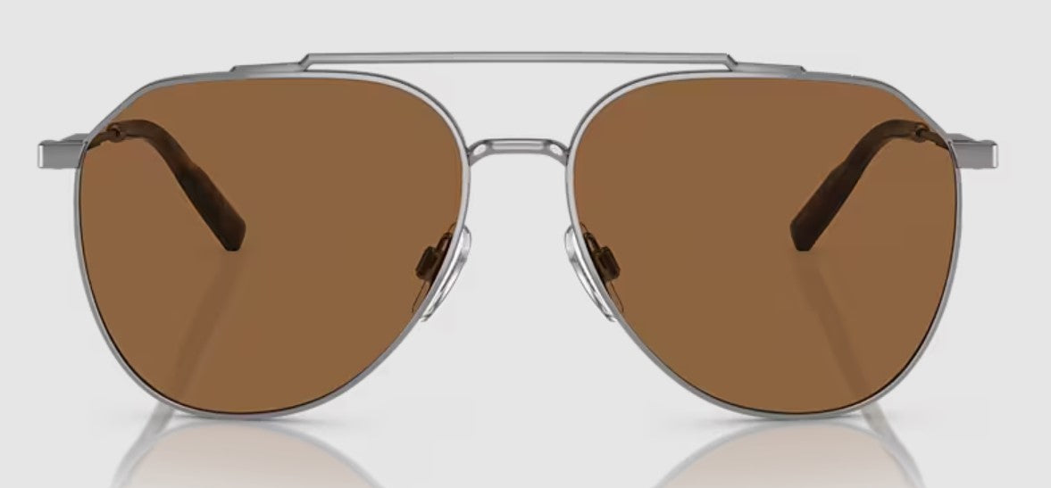Dolce & Gabbana Mens DG2296 Non Polarized - Gunmetal/Brown