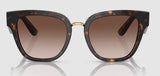 Dolce & Gabbana Womens DG4437 Sunglasses - Havana/Brown Gradient