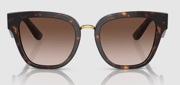 Dolce & Gabbana Womens DG4437 Sunglasses - Havana/Brown Gradient