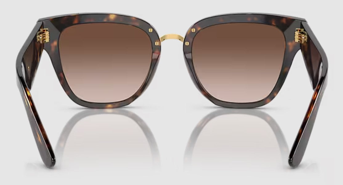 Dolce & Gabbana Womens DG4437 Sunglasses - Havana/Brown Gradient